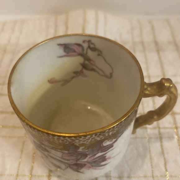 Vintage Limoges Demi Tasse Cup Floral - Picture 2 of 5